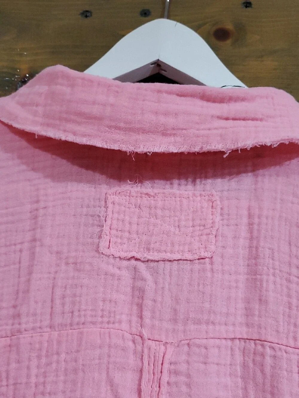 Casual Pink Button-Up Shirt - Zenana NWOT Resort Vacay Everyday Streetwear - Picture 7 of 8